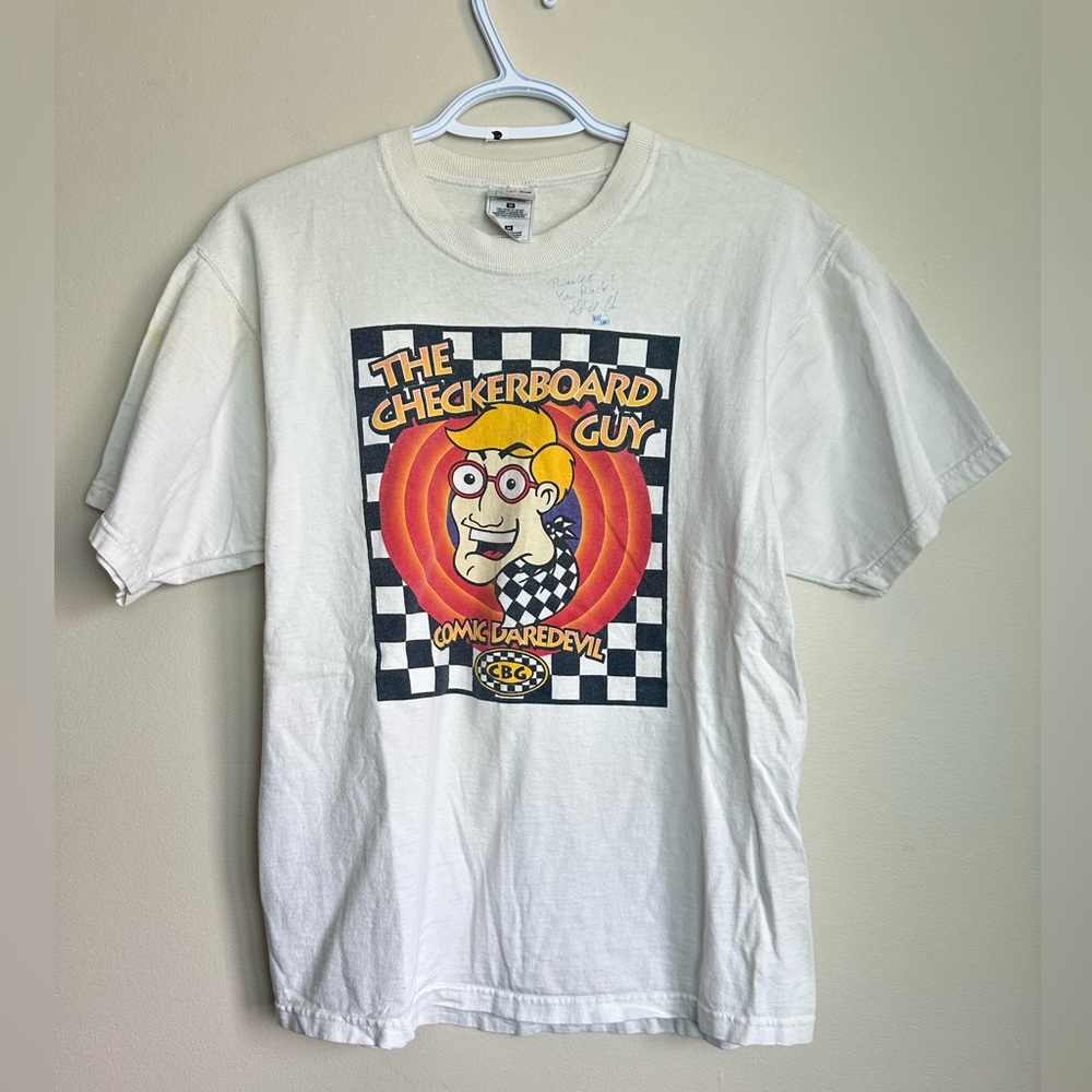 Lofteez Size M The Checkerboard Guy Graphic T-Shirt
